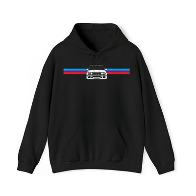 BMW E30 HOODIE WITH BMW M COLORS